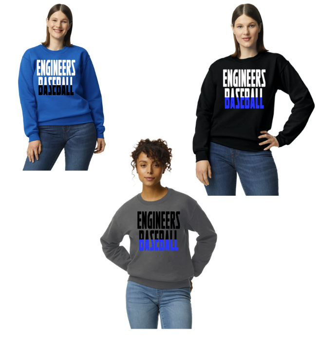 ENGINEER BASEBALL Gilden CrewNeck Sweatshirt