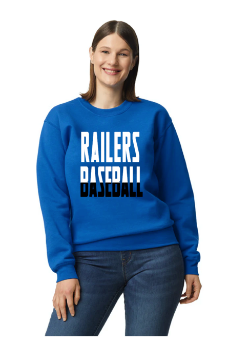 Gildan CrewNeck Sweatshirt: RAILERS BASEBALL